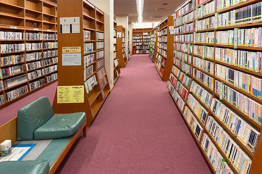 杉並区図書館 タイルカーペット施工